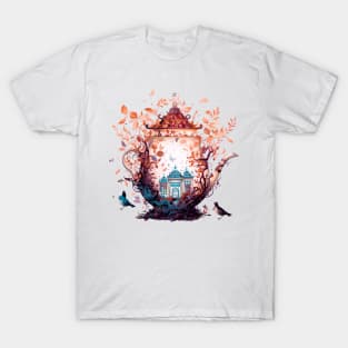 Whimsical Teapot Home: A Haven in the Trees T-Shirt